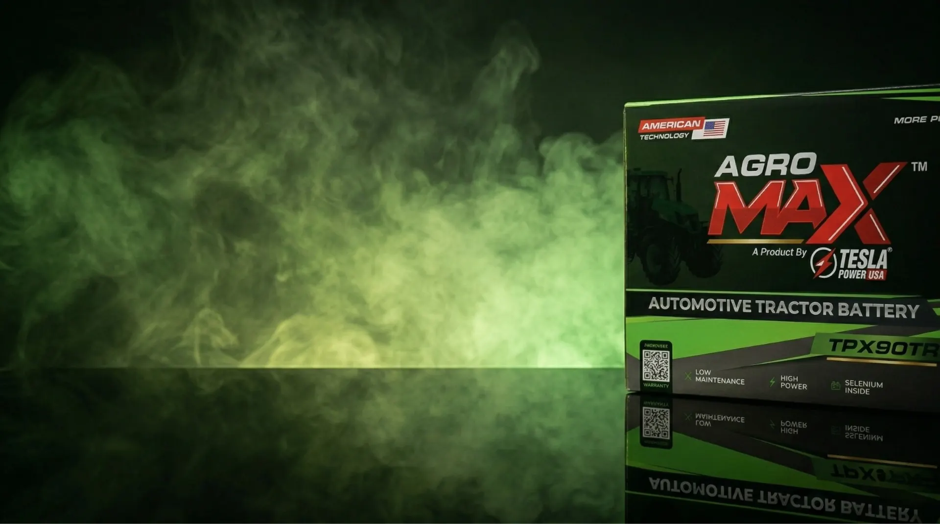 Agro Max TPX90TR tractor battery by Tesla Power USA