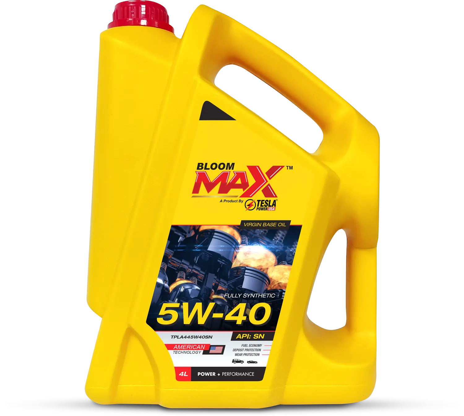 Bloom Max 5W-40 fully synthetic engine oil, 4 litre pack
