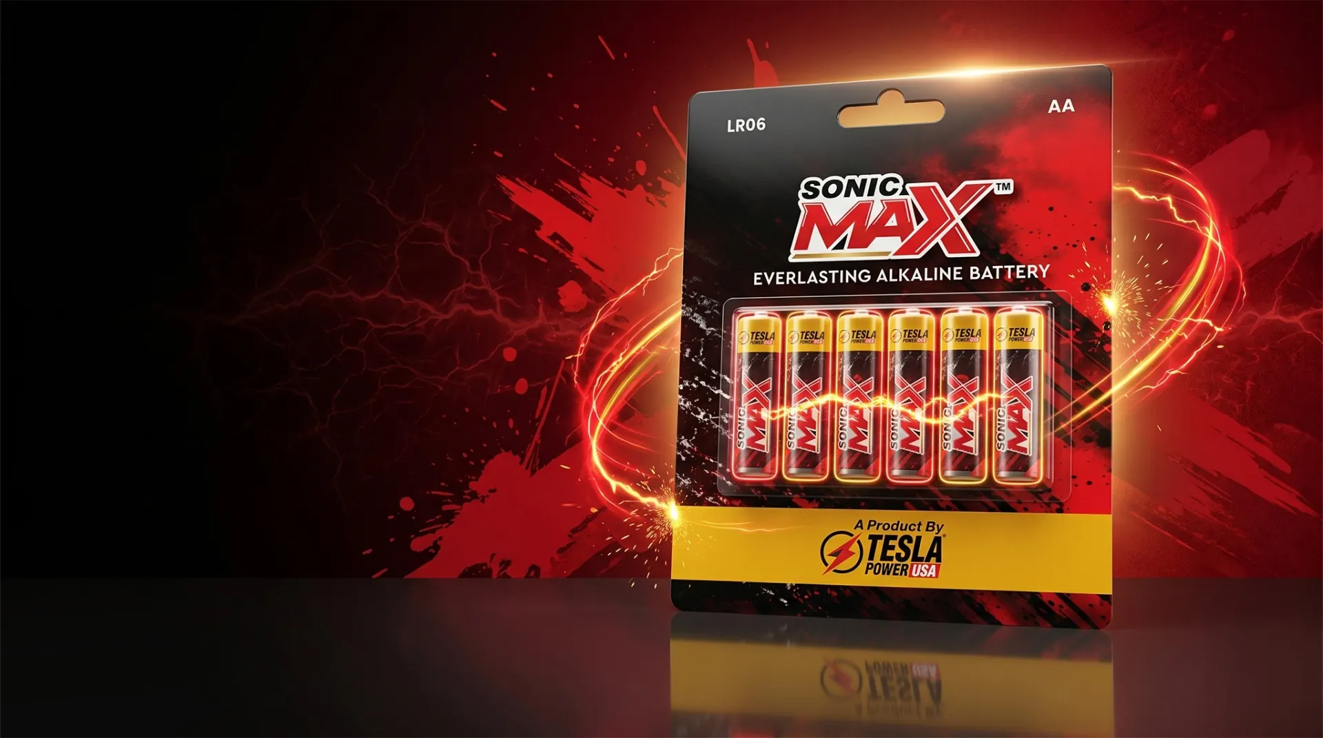 Sonic Max Alkaline Batteries