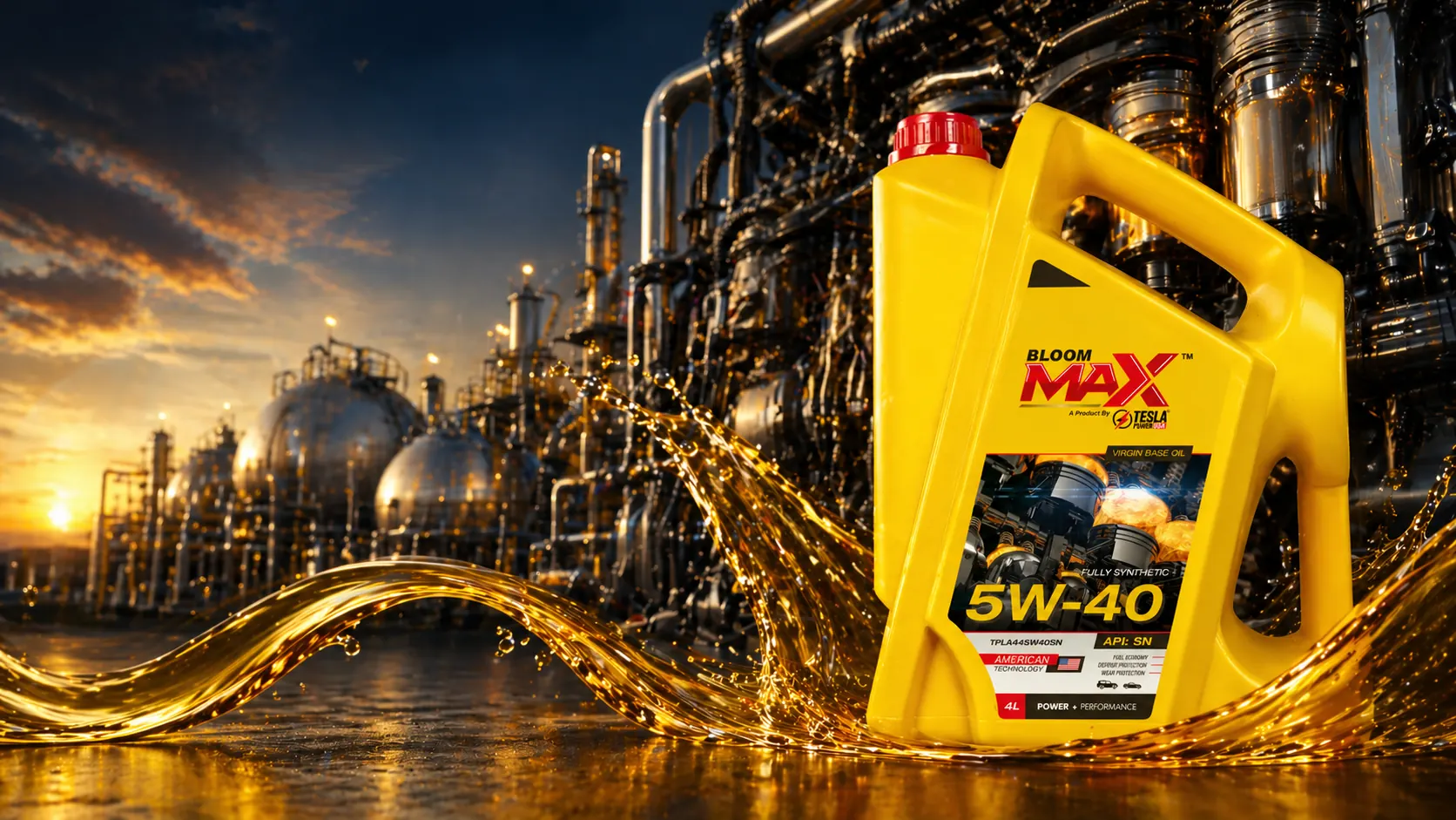 Bloom Max low-ash gas engine oil for CNG, LNG and LPG engines