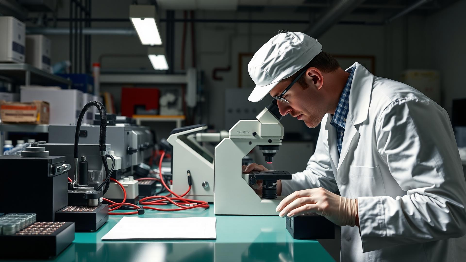 Tesla Power USA quality control laboratory and testing