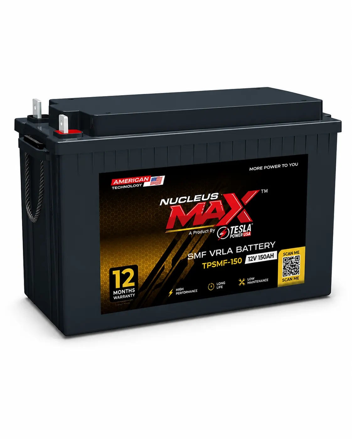 Nucleus Max TPSMF-150 12V 150Ah SMF VRLA battery