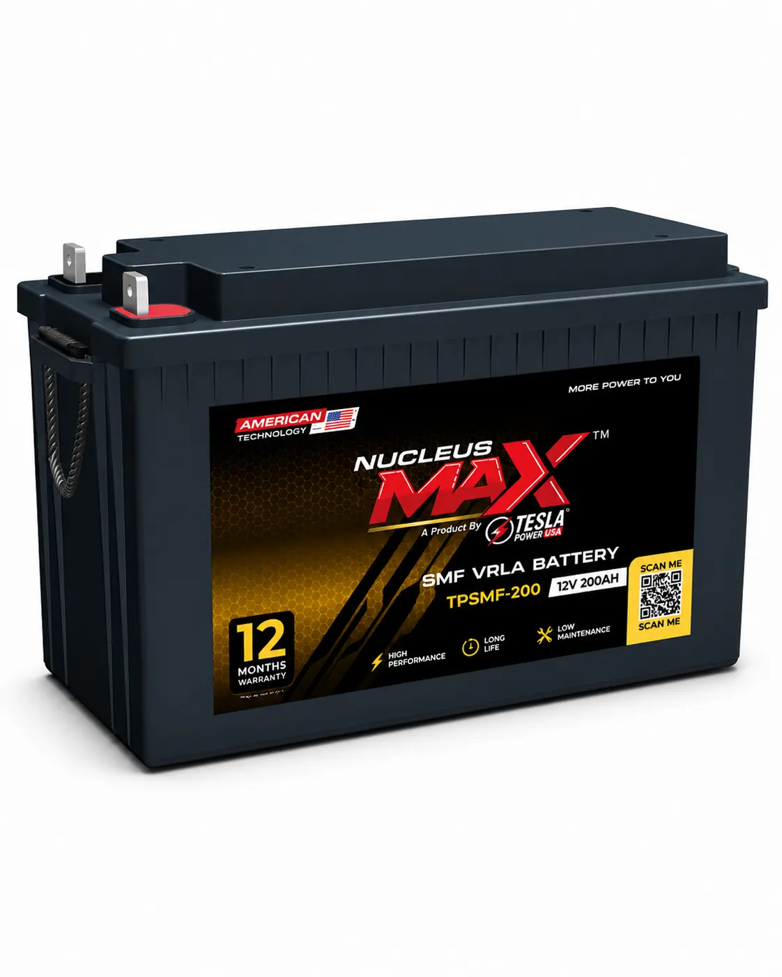 Nucleus Max TPSMF-200 12V 200Ah SMF VRLA battery