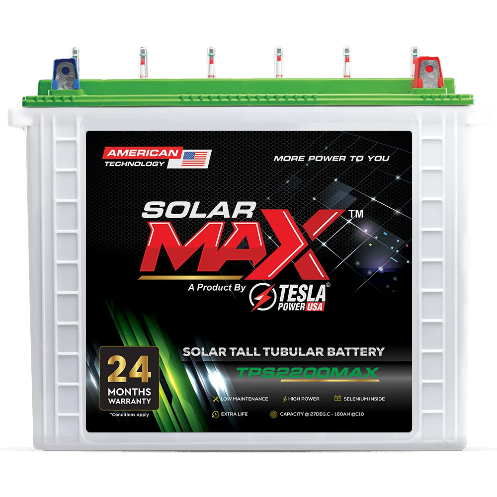 Solar Max TPS2200MAX 220Ah solar tall tubular battery