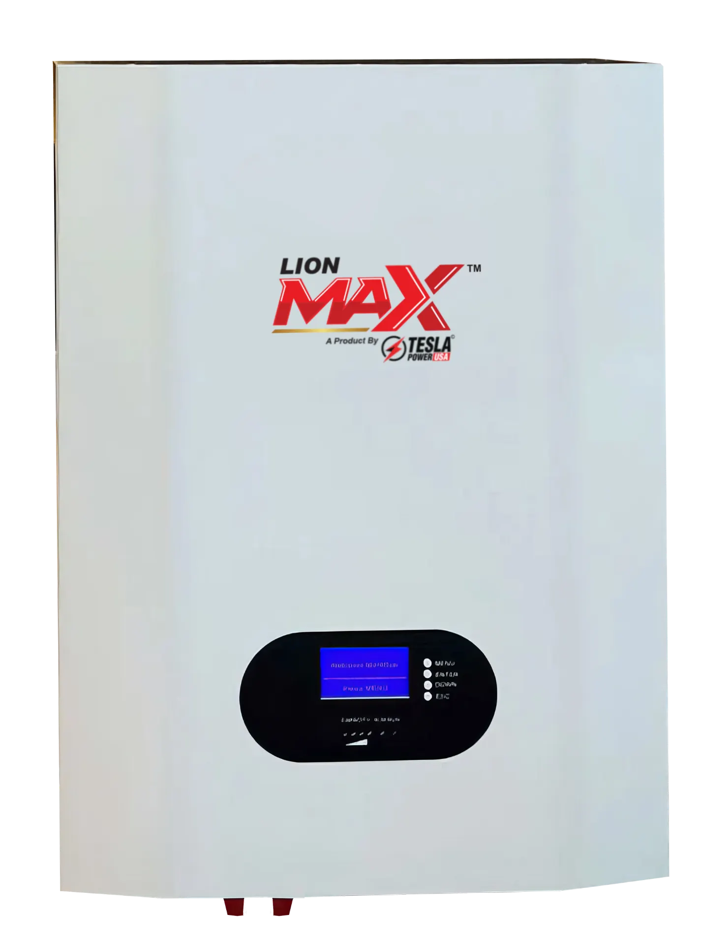 LiON Max wall mounted UPS front view with status indicators